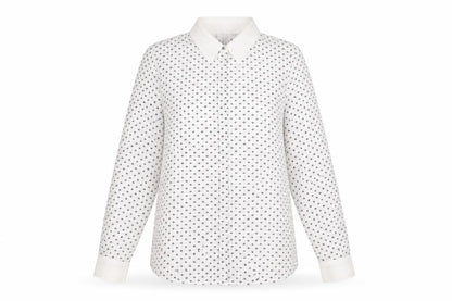 Womens UK Size 8 MNG White Classic Button-Up