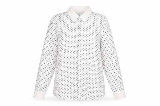 Womens UK Size 8 MNG White Classic Button-Up