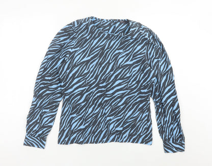 Womens UK Size 10 Marks and Spencer Blue Basic Blouse
