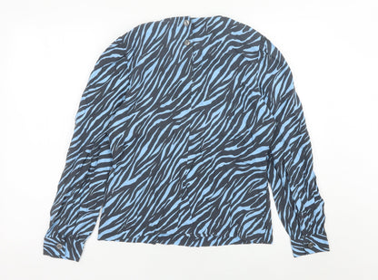Womens UK Size 10 Marks and Spencer Blue Basic Blouse