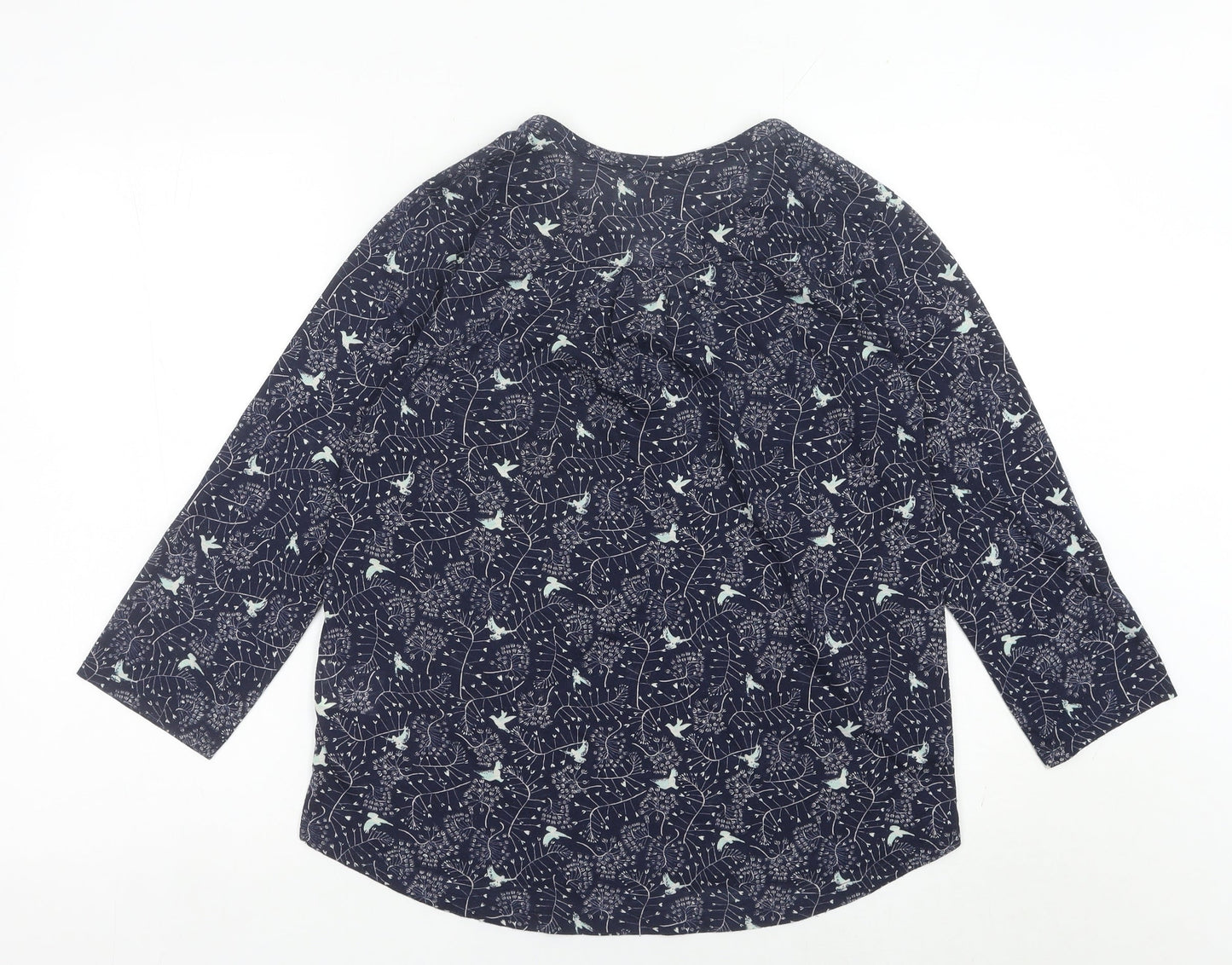 Womens UK Size 12 H&M Blue Tunic Blouse