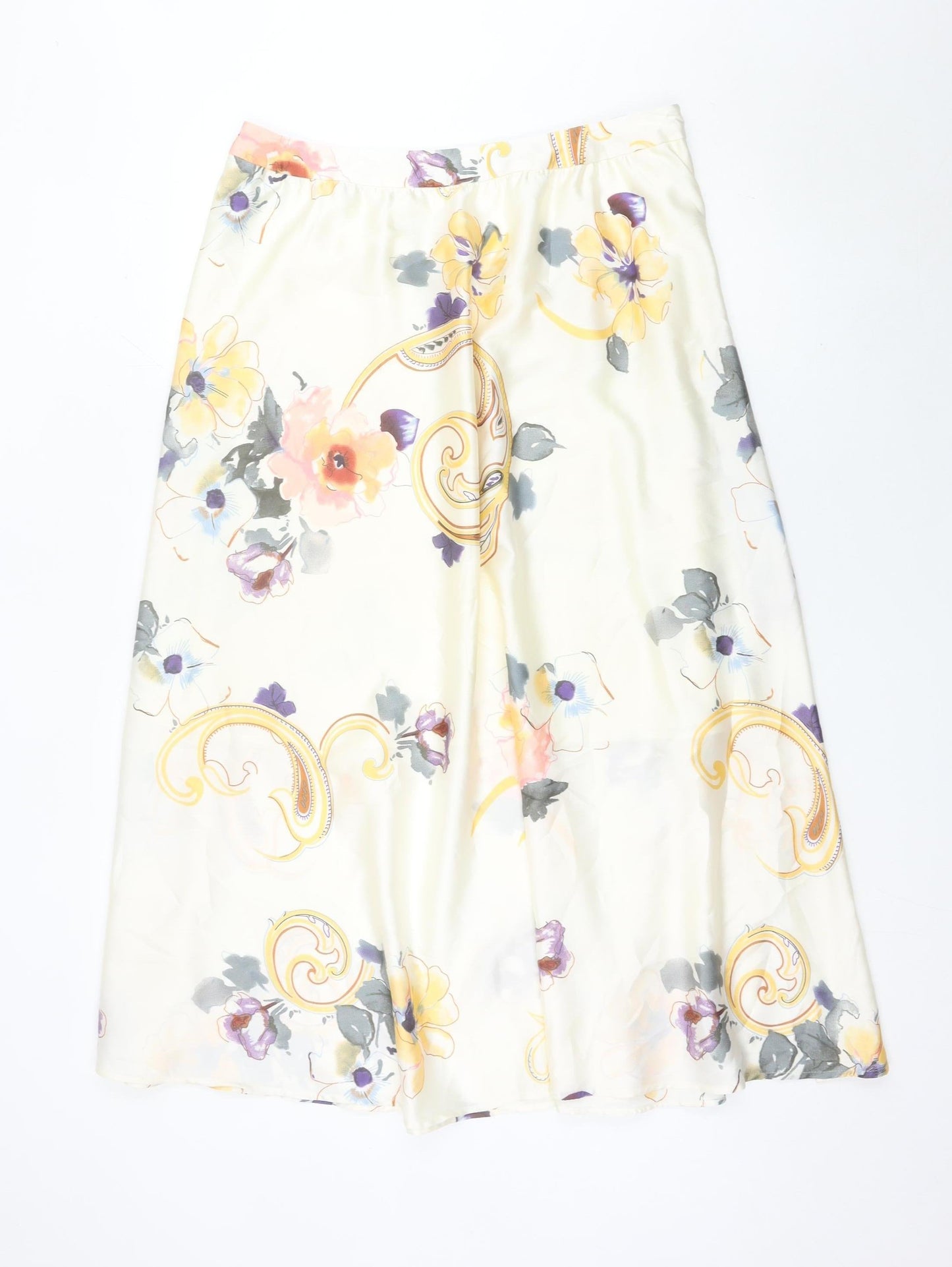 Marks and Spencer Womens Multicoloured Floral Midi Skirt Size 16