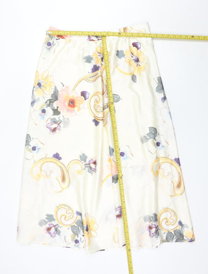 Marks and Spencer Womens Multicoloured Floral Midi Skirt Size 16