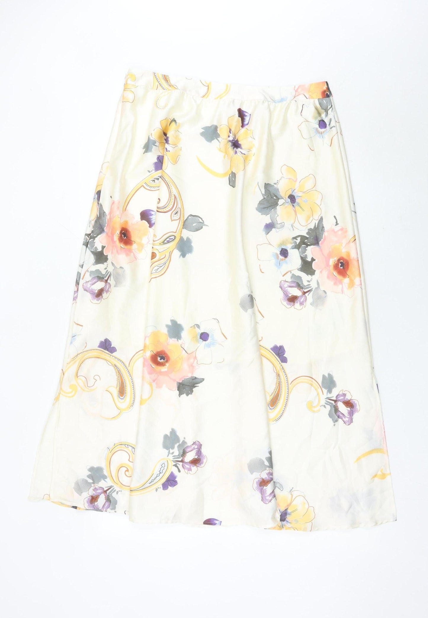 Marks and Spencer Womens Multicoloured Floral Midi Skirt Size 16