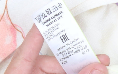 Marks and Spencer Womens Multicoloured Floral Midi Skirt Size 16