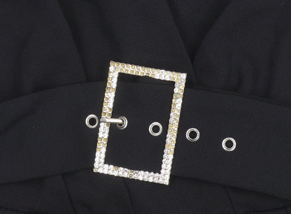 River Island Women’s Black Belted Sleeveless Jumpsuit Size 10