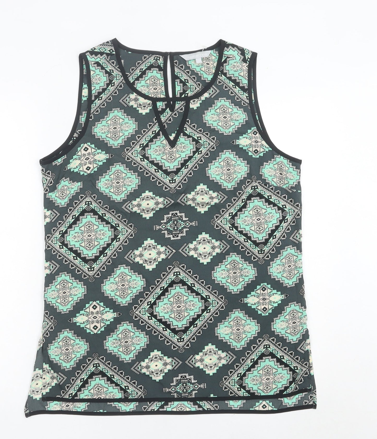 Womens UK Size 14 Red Herring Multicoloured Basic Tank