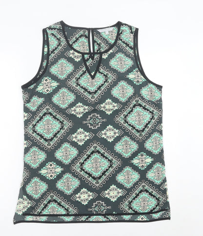 Womens UK Size 14 Red Herring Multicoloured Basic Tank