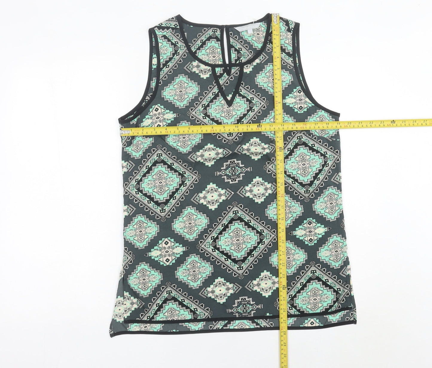 Womens UK Size 14 Red Herring Multicoloured Basic Tank