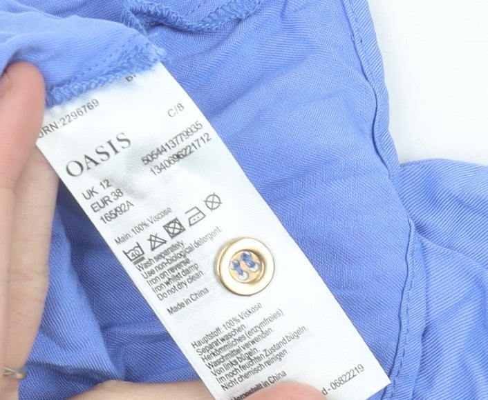 Womens UK Size 12 Oasis Blue Camisole Tank