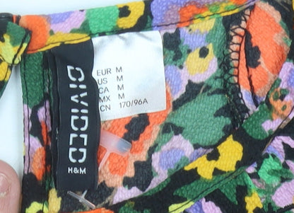 H&M Divided Womens Multicoloured Floral Mini Shift Dress Size 12