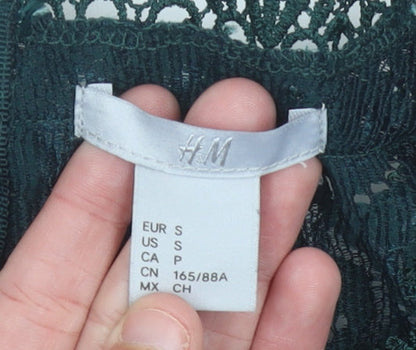 Womens UK Size S H&M Green Camisole Blouse