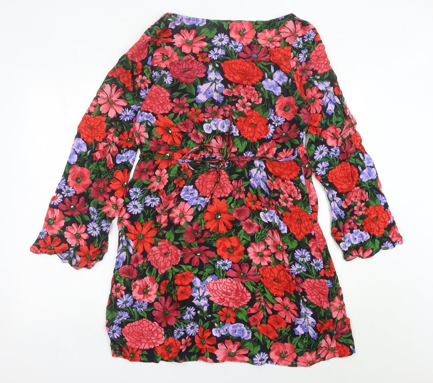 Nobody's Child Womens Multicoloured Floral A-Line Dress UK 12