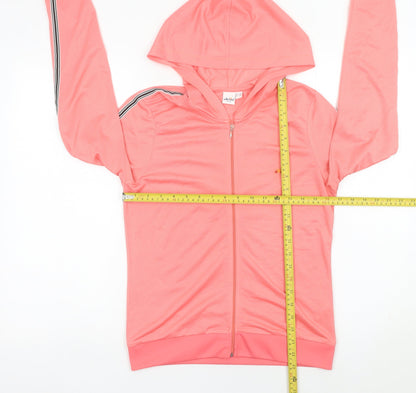 Ellesse Women’s Pink Full Zip Hoodie UK 10 Polyester Sportswear
