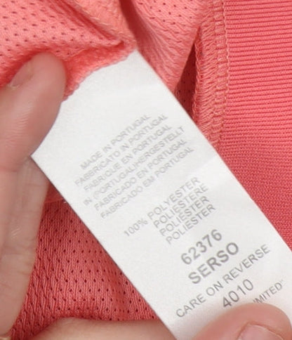 Ellesse Women’s Pink Full Zip Hoodie UK 10 Polyester Sportswear