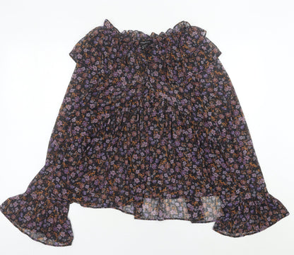 New Look Women’s Multicoloured Floral Tunic Blouse UK 10