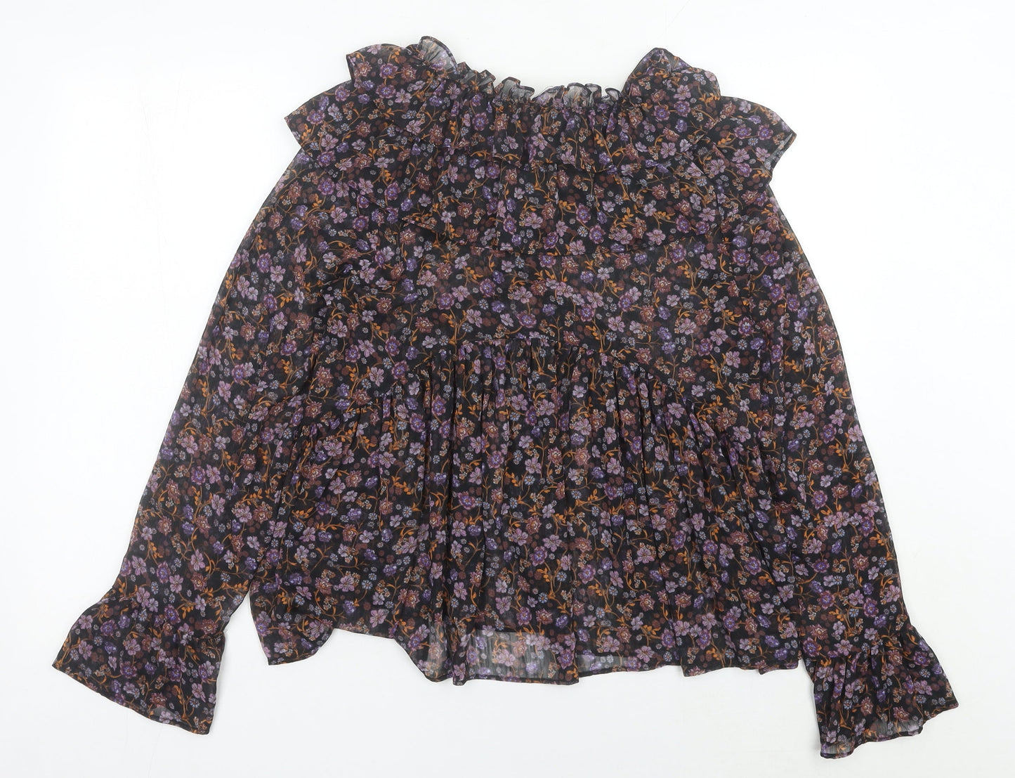 New Look Women’s Multicoloured Floral Tunic Blouse UK 10