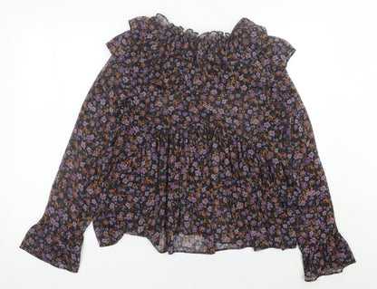 New Look Women’s Multicoloured Floral Tunic Blouse UK 10