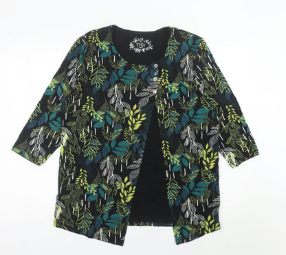 Womens UK Size 14 TIGI Multicoloured Tunic Blouse