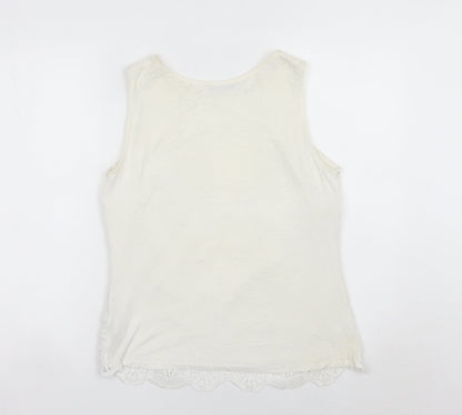 Womens UK Size S Oasis Ivory Camisole Blouse