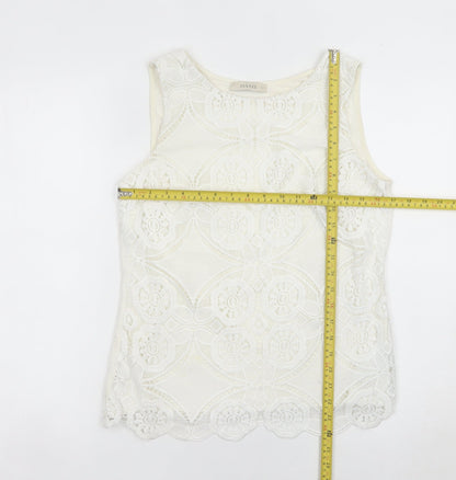 Womens UK Size S Oasis Ivory Camisole Blouse