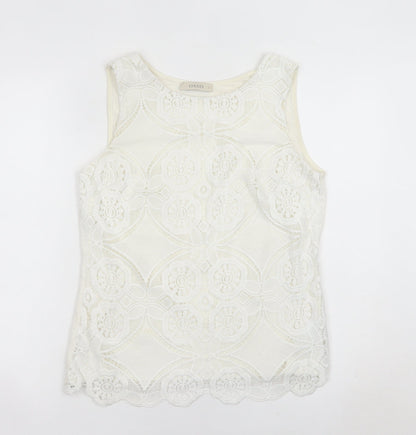 Womens UK Size S Oasis Ivory Camisole Blouse