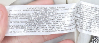 Primark Women’s Grey Plaid Tweed Chino Shorts Size 8 High Rise