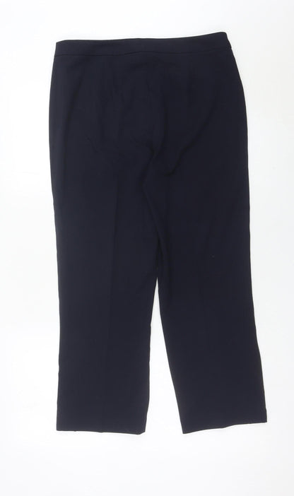 Kaleidoscope Womens Black Size 12 Cropped Slim Trousers