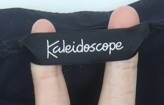 Kaleidoscope Womens Black Size 12 Cropped Slim Trousers