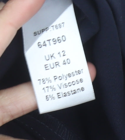 Kaleidoscope Womens Black Size 12 Cropped Slim Trousers