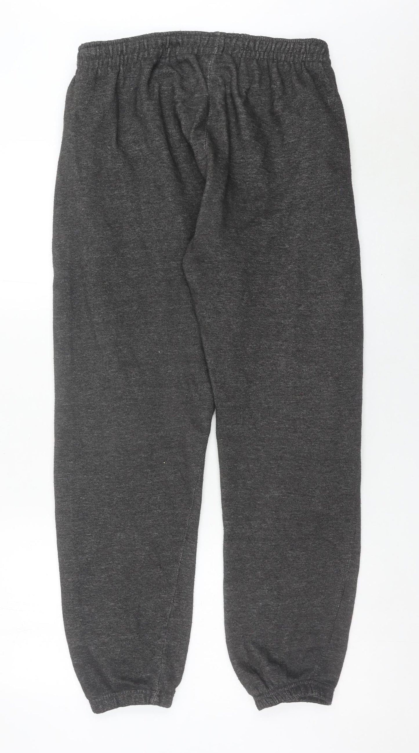 Slazenger Mens Grey XL Sweatpants Trousers Elastic Waist Sports Casual