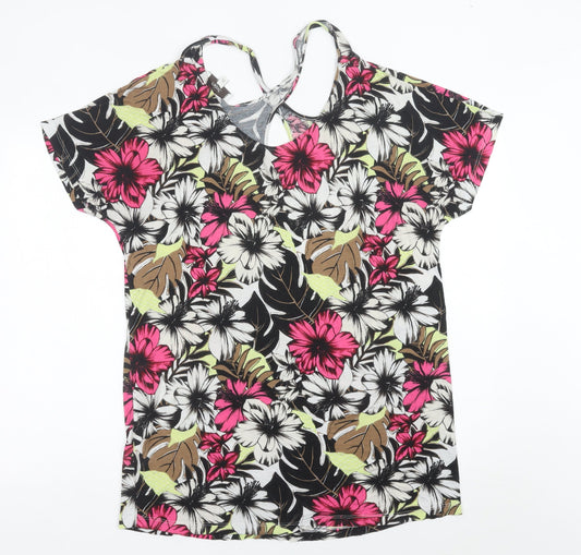 Womens UK Size 16 NEXT Multicoloured Tunic T-Shirt