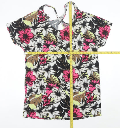 Womens UK Size 16 NEXT Multicoloured Tunic T-Shirt