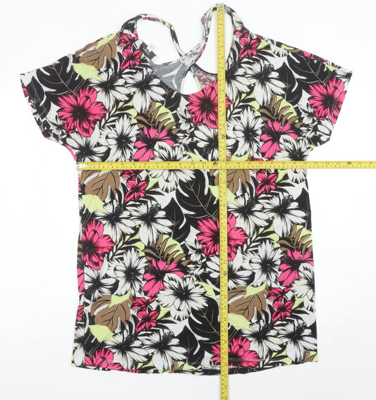 Womens UK Size 16 NEXT Multicoloured Tunic T-Shirt