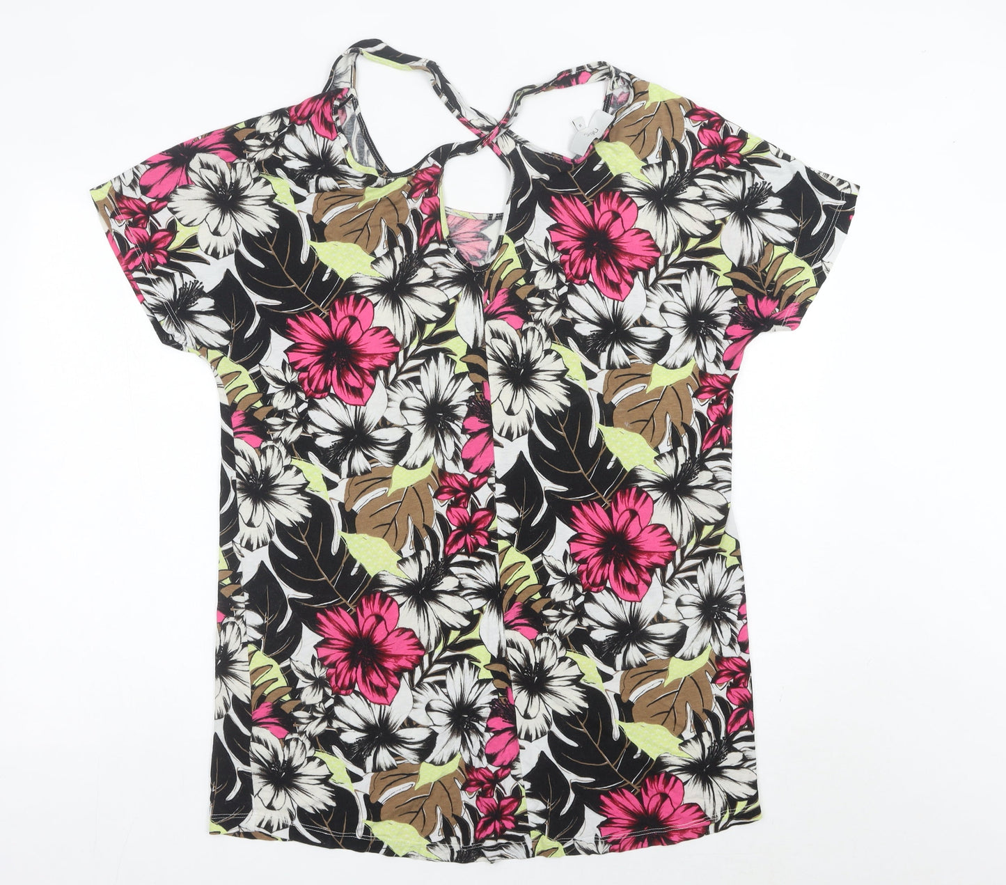 Womens UK Size 16 NEXT Multicoloured Tunic T-Shirt