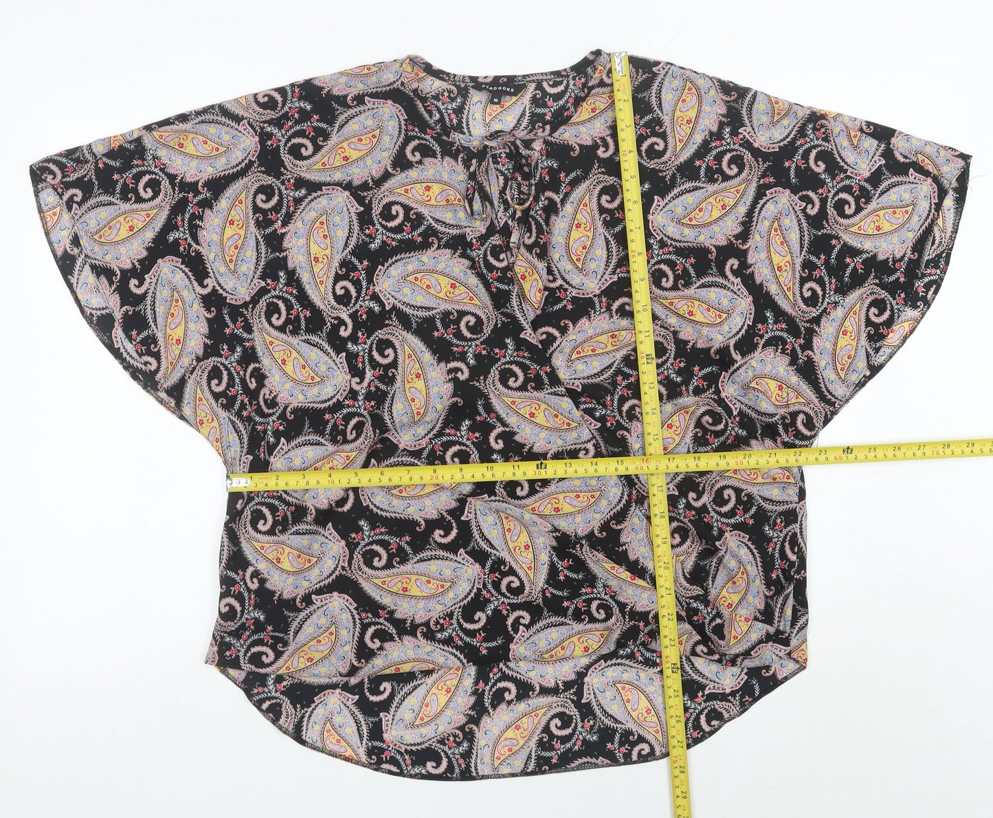 Peacocks Women’s Multicoloured Paisley Tunic Blouse Size 16