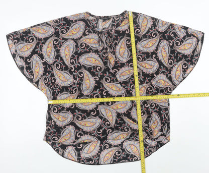 Peacocks Women’s Multicoloured Paisley Tunic Blouse Size 16