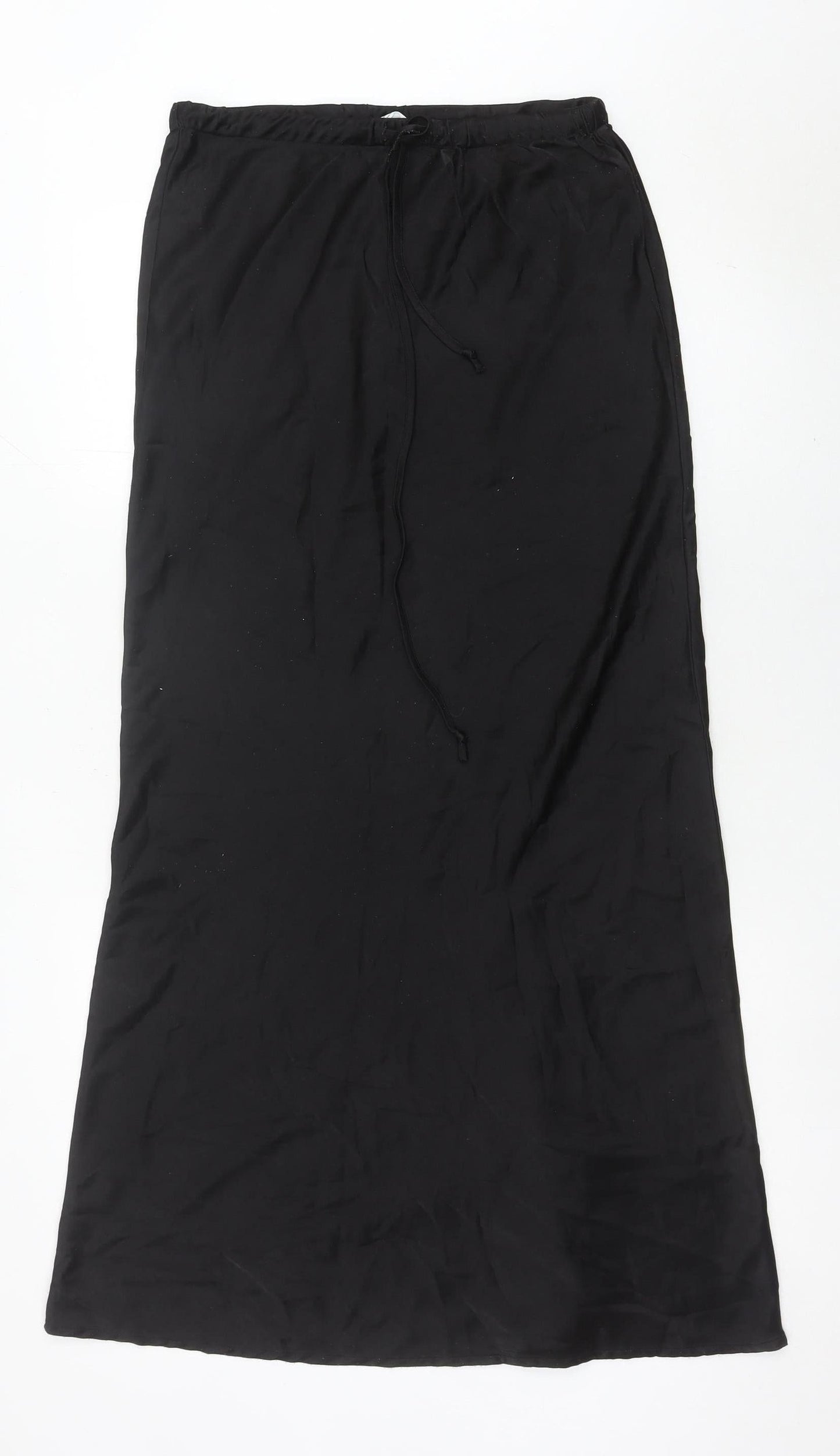 John Lewis Women’s Black Long Pencil Skirt Size 10 Viscose Blend