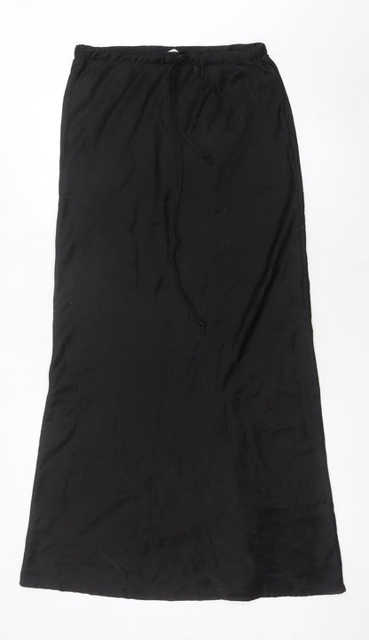 John Lewis Women’s Black Long Pencil Skirt Size 10 Viscose Blend