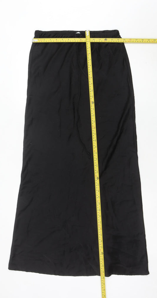 John Lewis Women’s Black Long Pencil Skirt Size 10 Viscose Blend