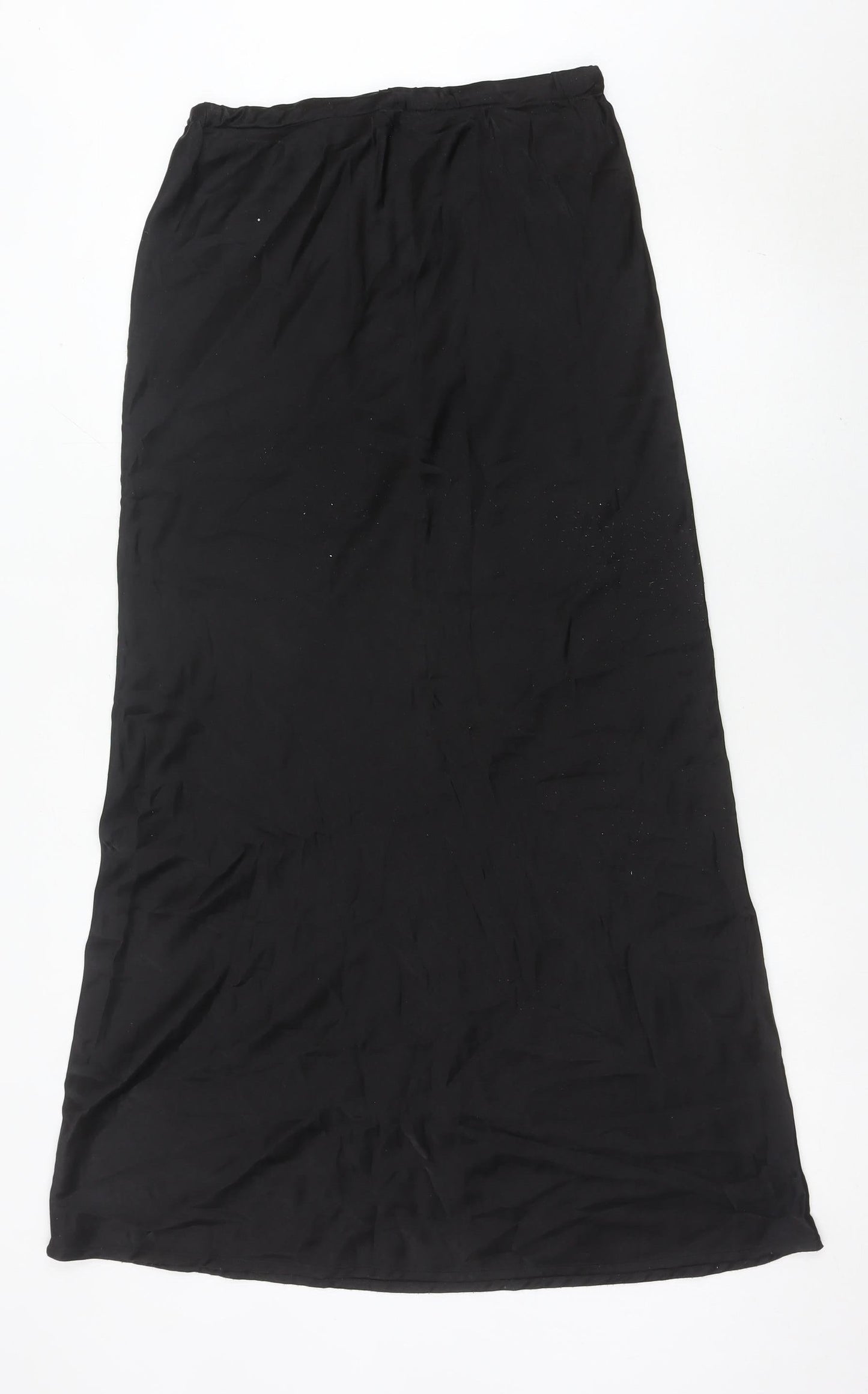 John Lewis Women’s Black Long Pencil Skirt Size 10 Viscose Blend