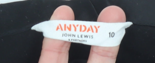 John Lewis Women’s Black Long Pencil Skirt Size 10 Viscose Blend