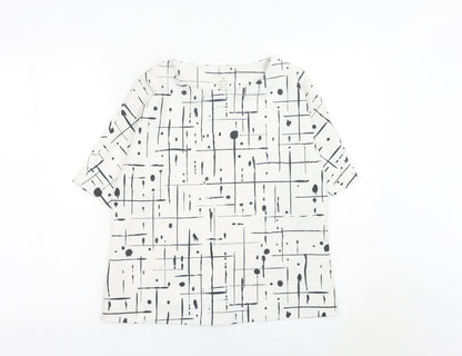 Womens UK Size 10 GANT White Tunic Blouse
