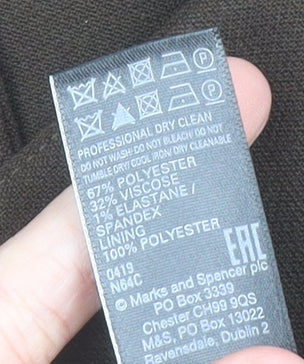 Marks and Spencer Women Brown Size 14 Double-Breasted Blazer