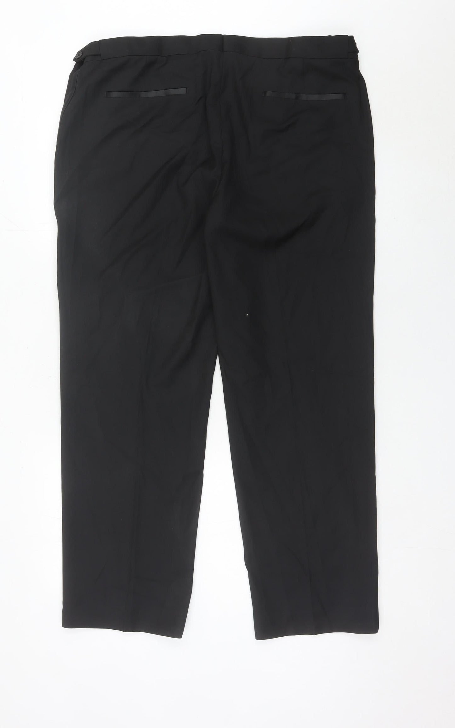 Marks and Spencer Mens Black 38in Regular Fit Dress Pants