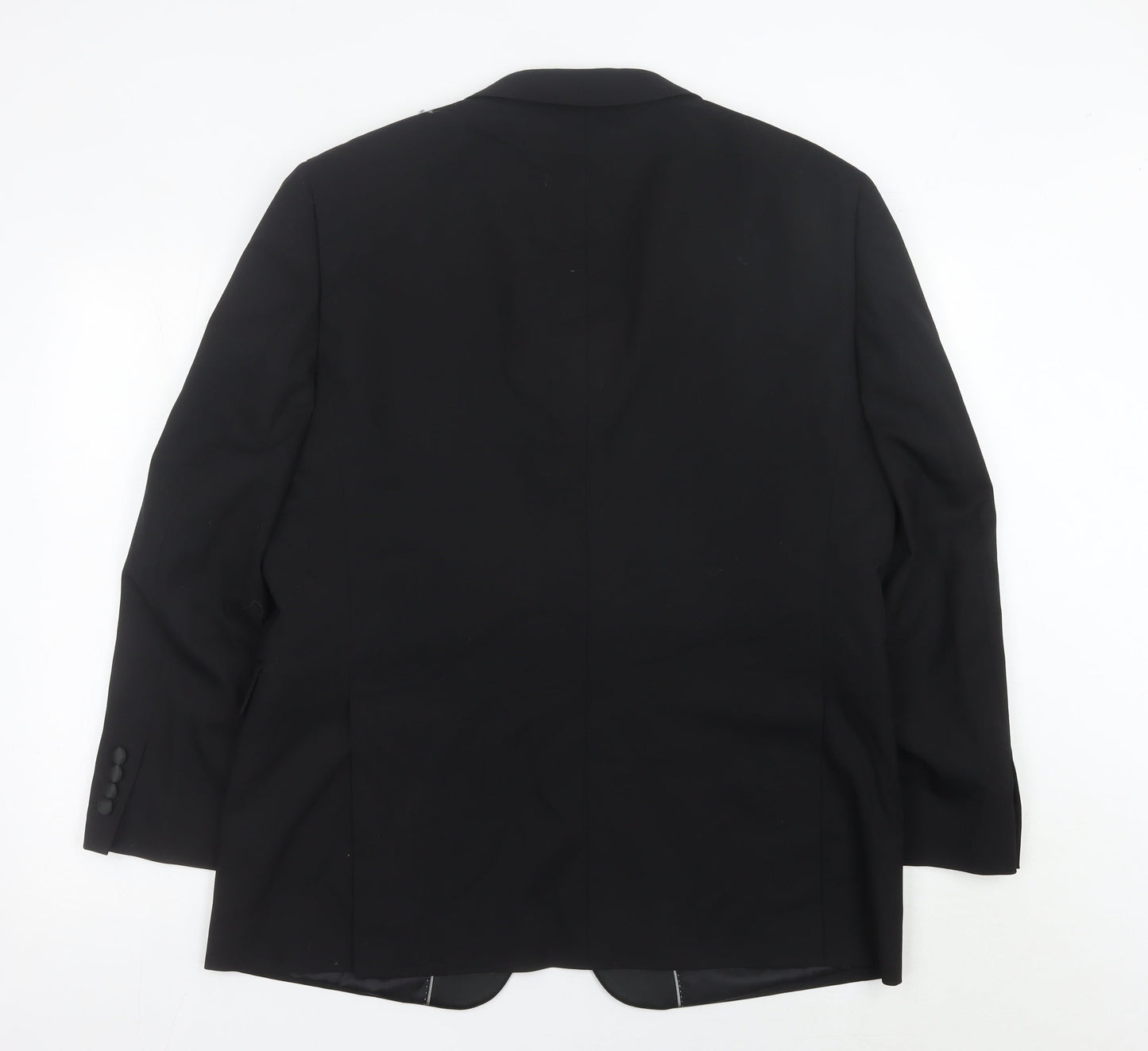 Mens UK Size 42 Moss Bros Regular Black Suit Tuxedo
