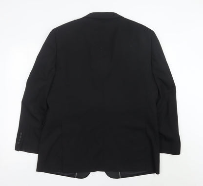Mens UK Size 42 Moss Bros Regular Black Suit Tuxedo