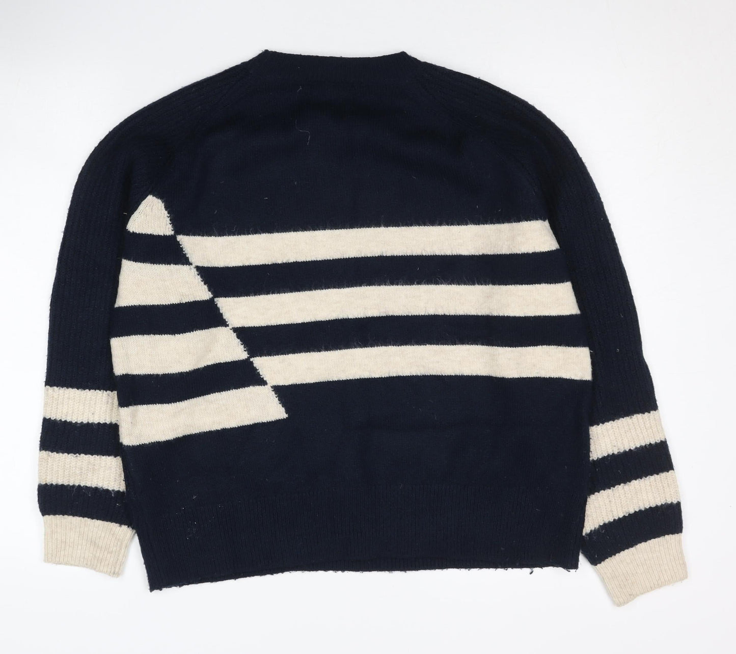 Womens UK Size M Marks and Spencer Blue Pullover Jumper