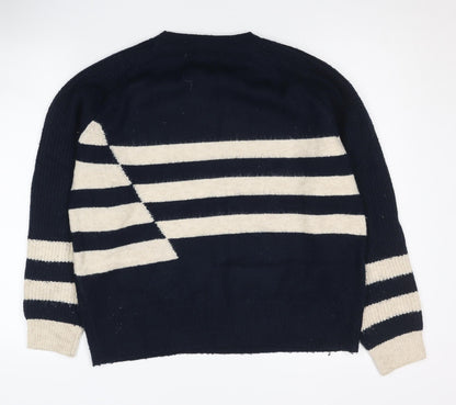 Womens UK Size M Marks and Spencer Blue Pullover Jumper