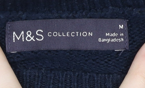 Womens UK Size M Marks and Spencer Blue Pullover Jumper